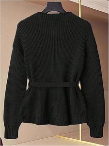 Retro Checkered Oversized Women Sweater Knitted Pattern <b>Jumper</b> Colorful Pullover Winter Fashion for Young Ladies - Product Image 2