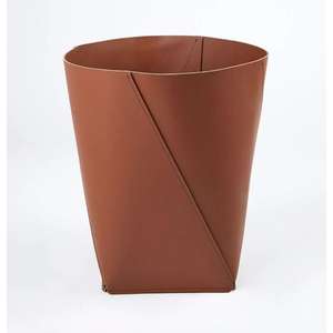 Poubelles en cuir de style français pour la chambre à coucher, décoration pour la maison - Product Image 3