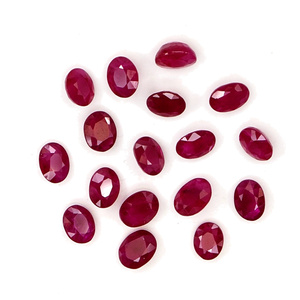 Rubis de Birmanie naturels non traités, ovales calibrés 4x5mm, pierres précieuses de rubis naturelles facettées pour la création de bijoux, prêtes à l'emploi - Product Image 6