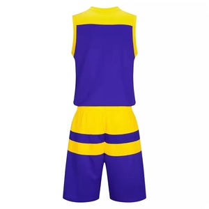 Conjunto de Uniforme de Baloncesto Personalizado, Cuello en V, Sin Mangas, Sublimado, Poliéster que Absorbe la Humedad, para Adultos, Unisex, Ropa de Equipo - Product Image 2