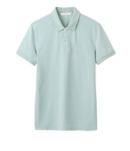 Polo en viscose tricoté coupe classique, couleur unie, haute qualité, manches courtes, pull en maille - Product Image 1