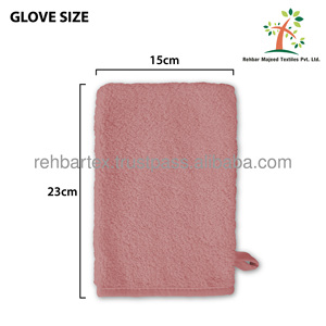 Ensemble de gants de bain pour bébé en coton 100% extra doux, taille et couleurs personnalisées, respectueux de la peau, mitaines de bain pour enfants pour une utilisation domestique - Product Image 4