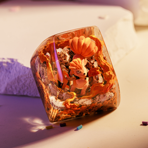 Keycaps Artisanat Forêt Mystique, Keycaps Artisanat Personnalisé, Keycaps Anime Mignons, Keycaps Verts, Ensemble de Keycaps, Keycaps en Bois - Product Image 2