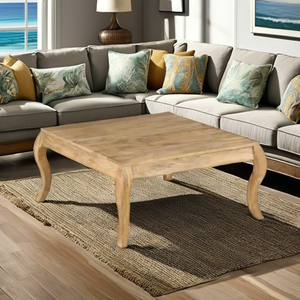Mango Style Modern Lightweight Coffee Tables with Iron+Wood Luxury Living Room Bedroom Furniture Blue Ocean - Product Image 1