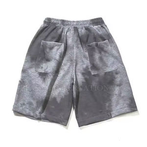 Pantalones Cortos Deportivos para Hombre, Color Gris Sólido, Poliéster/Algodón, Impermeables, de Secado Rápido, Cintura Elástica, Estilo Vintage, Cintura Media, Transpirables, Tejidos - Product Image 5