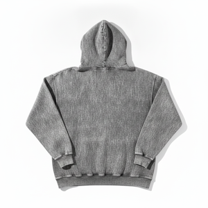 Premium <b>Men's</b> Oversized Washed Cotton Hoodie Solid Color Casual Streetwear Hooded Sweatshirt French Terry Anti-Pilling Regular - Product Image 6