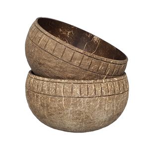 Cuencos de coco hechos a mano pulidos ecológicos para batidos ensalada postre fiesta comedor hogar y cocina sostenibles - Product Image 3