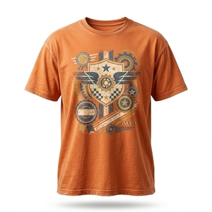 เสื้อยืดผู้ชายไซส์ใหญ่ ผ้าฝ้าย 100% สไตล์วินเทจ แขนสั้น ทรงปกติ รับผลิตตามสั่ง พร้อมสกรีนโลโก้ของคุณเอง - Product Image 1