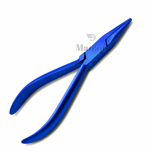 Alicates para joyería con punta cónica, de acero inoxidable, color azul, para hacer bucles de alambre y joyería DIY - Product Image 5