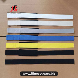 Support de poignet réglable avec fermeture auto-agrippante antidérapant pour musculation et entraînement de force unisexe rouge - Product Image 3