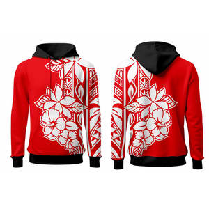 Sudadera con Capucha con Estampado Polinesio Personalizado, Sudadera Holgada Unisex con Bolsillos, Cómoda - Product Image 1