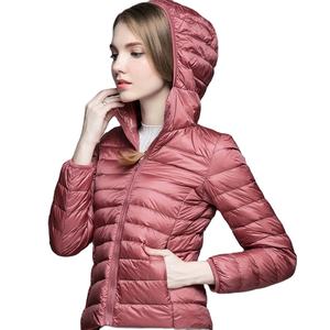 100% Polyester Padded <b>Winter</b> Puffer Jacket <b>for</b> <b>Women</b> Long Sleeve <b>Plus</b> <b>Size</b> Puffy <b>Coat</b> with Embroidered Logo Knitted Fabric - Product Image 4