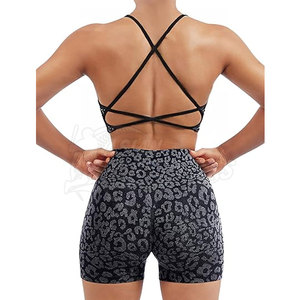 Conjuntos de Shorts de Yoga para Mujer de Marca Privada, Cintura Alta, Transpirables, de Dos Piezas, para Entrenamiento de Yoga - Product Image 4