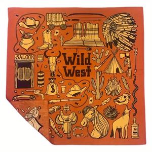 Pañuelo de Cabeza Cuadrado de Seda Satinada con Logotipo Personalizado, Diseño de Puntos, Cuadros, Rayas, Lazos y Personajes Animales, Más Vendido - Product Image 5