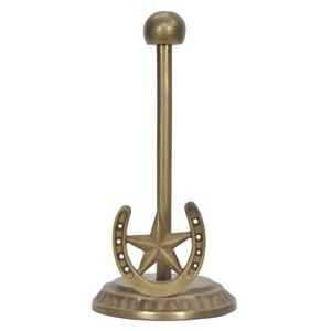 Porta Servilletas Decorativo de Latón con Diseño de Estrella y Herradura Antigua, Fácil de Transportar, Ligero, para Suministros de Restaurante, Decoración de Mesa - Product Image 1