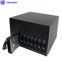 Vente directe d'usine Boîtier de stockage NAS Nas-08 Boîtier de PC tour M-ATX Châssis d'ordinateur de bureau