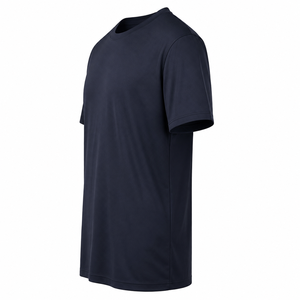 เสื้อยืดวินเทจคุณภาพสูงสำหรับผู้ใหญ่ น้ำหนัก 180 กรัม ผ้าฝ้าย 100% ดีไซน์เรียบสีดำ แพ็คคู่ ไซส์ใหญ่ พร้อมบริการ OEM ODM - Product Image 6