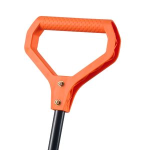 Carrello da Giardino in Polietilene Resistente con Manico a Doppia Funzione, Montaggio Semplice, Struttura in Acciaio, Carro Ribaltabile Versatile con Capacità di Carico di 300 kg per Uso in Spiaggia - Product Image 3