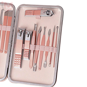 Professional 10 in 1 <b>Nail</b> <b>Kit</b> Stainless Steel Manicure Tools Set with Case Portable Grooming Beauty Accessories for Adults - Product Image 2