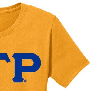 Camiseta con Letras Griegas Sigma Gamma Rho 3, Ropa Personalizada para Hermandades, Camiseta Casual de Algodón de Manga Corta con Cuello Redondo y Logotipo Bordado - Product Image 4