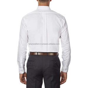 Mens Factory Wholesale High Quality Long Sleeve Shirts Non-iron Wrinkle Free Solid Office Men Button Down Dress Shirts - Product Image 3