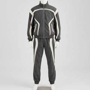 Survêtement coupe-vent personnalisé pour homme, respirant, écologique, réversible, en polaire, style streetwear - Product Image 3