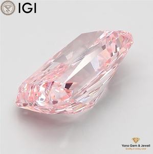 เพชรทรง Radiant พร้อมใบรับรอง IGI เพชร CVD ที่เพาะเลี้ยงในห้องปฏิบัติการ น้ำหนัก 5.01 กะรัต สีชมพูสดใสแฟนซี ความสะอาดระดับ VVS2 เหมาะสำหรับเป็นจี้สร้อยคอ - Product Image 6