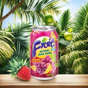 เครื่องดื่มน้ำผลไม้รสองุ่นแดงส้มธรรมชาติขนาด330มล. ผลิตจากเวียดนามตัวอย่างน้ำผักผลไม้ฟรี - Product Image 1