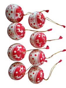 <b>Christmas</b> Decoration Ball Snowflake Tree Hanging Ornament Small Pendant DIY Scene Layout Road <b>Boxed</b> Felt Modern - Product Image 3