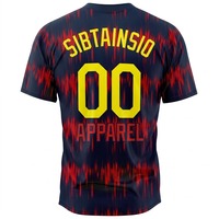 Maillot de baseball personnalisé à manches courtes pour l'extérieur, uniforme uni à sublimation, avec boutons – Grande Vente