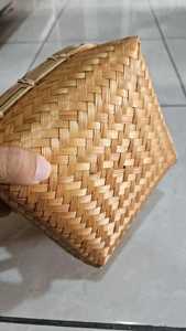 Handwoven <b>Bamboo</b> Food Box Natural Gift Packaging Storage <b>Container</b> Eco Friendly Food Storage Basket Supplier - Product Image 4