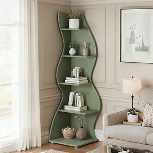 Libreria Angolare Moderna da Parete, Design Elegante e Contemporaneo - Product Image 2