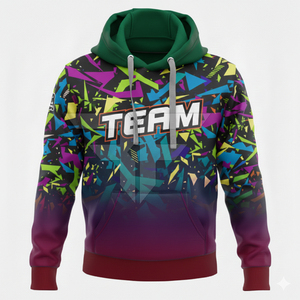 Оптовая продажа: Мужская зимняя флисовая толстовка из смесового хлопка, настраиваемая, повседневная, быстросохнущая, дышащая, 300 г - Product Image 3