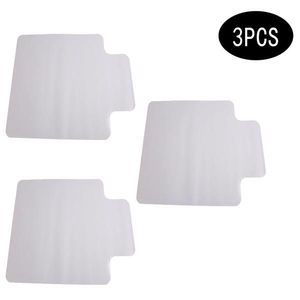 3 piezas de tapetes transparentes de PVC de 90x120x0.2cm para sillas, para uso doméstico, protector de suelo para sillas - Product Image 1