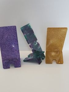 Luxury Epoxy Resin Phone <b>Stand</b> Handmade Mobile Holder Desk <b>Stand</b> for Office Home Decoration Craftera Exports - Product Image 2