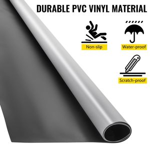 Pavimento da Ballo Portatile 6.6x15.7ft, Spessore 1.5mm in PVC Grigio/Nero, per Pratica di Danza con Spessore 5mm - Product Image 3