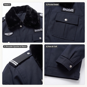 Camisa de Uniforme de Seguridad Unisex Azul Marino Transpirable de Poliéster Elite Vanguard International con Bolsillos y Tecnología Antipunzones Sin Costuras - Product Image 6