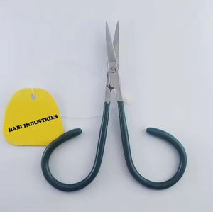 Custom Embroidery Cross <b>Stitch</b> Scissors Malleable Handle Scissor <b>Cushion</b> Handle Lower Blade Serrated Crafting Scissors - Product Image 4