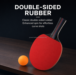 Palas de Tenis de Mesa REGAIL de 7 Capas de Madera de Álamo Negro, 3 Estrellas, Juego de Alto Rendimiento con Gomas Premium y Empuñadura Recta - Product Image 2