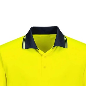 เสื้อโปโลนิรภัยแบบสะท้อนแสงสำหรับผู้ชาย แขนสั้น สีตัดกัน ปรับแต่งได้ - Product Image 5