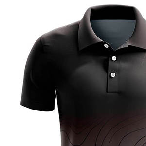 Camisa de golf unisex personalizada, de lona transpirable, manga corta, ajuste cómodo, estilo casual de negocios, OEM, ODM, logotipo personalizado. - Product Image 3