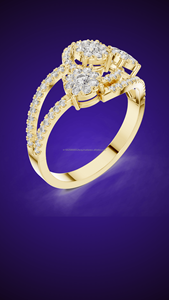 Diamond Club 14K Moissanite/Cubic Zirconia / CVD Lab crecido 14K/18K/22K/925 Anillos de plata para mujeres - Product Image 5