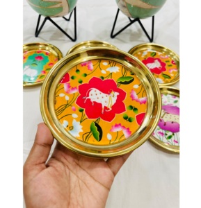 ของขวัญพิมพ์ลายวัวแบบดิจิทัลสวยงาม ขนาด 6 นิ้ว ผลิตจากเงินเยอรมัน เป็นมิตรกับสิ่งแวดล้อม แบรนด์แกเนช สำหรับตกแต่งและใช้ในพิธีกรรม - Product Image 2