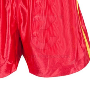 Shorts de boxe personnalisés professionnels, légers, 100% polyester, séchage rapide, ceinture élastique de haute qualité, coupe confortable pour le sport - Product Image 5