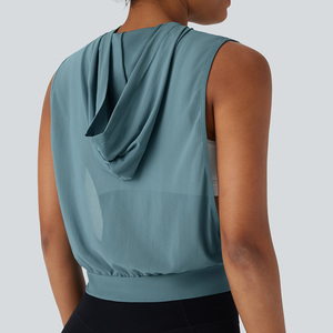 Camiseta sin Mangas Casual para Mujer, Tejida en Spandex/Algodón, 220g, Ecológica, de Secado Rápido y Transpirable, de BE DOT GARMENTS ENTERPRISES - Product Image 4