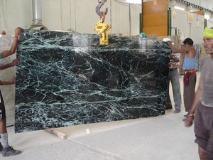 Royal Green <b>Marble</b> Natural Stone Slabs Tiles Polished Finish Modern Design Flooring Kitchen Tops Wall Living Room Bathroom - Product Image 3