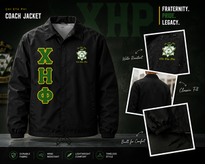 Custom Chi eta <b>Line</b> Coaches <b>Jacket</b> Phi Premium Quality Waterproof Omega Chi Beta Delta Theta Epsilon Alpha Mu zeta Windbreaker - Product Image 6