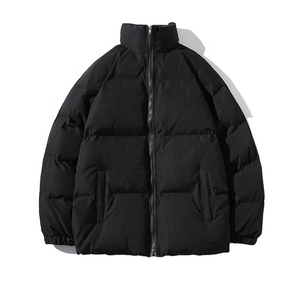 Wholesale Custom <b>Winter</b> Outerwear Men Solid Color Stand Collar Puffer Jacket Casual Warm <b>Thick</b> Down Alternative <b>Coat</b> Factory - Product Image 3