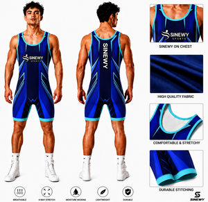 <b>Wrestling</b> <b>Singlet</b> Adult <b>Men</b> High Quality Stretch Quick Dry Lightweight Custom Colors Sizes Wholesale Uniform Digital Printing - Product Image 1