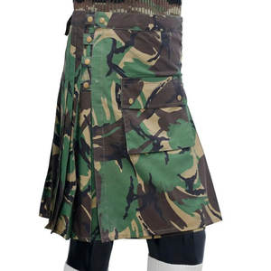 Kilt tactique Highland fait main pour homme, ajustement parfait, camouflage vert, kilt utilitaire cargo 2026 - Product Image 2